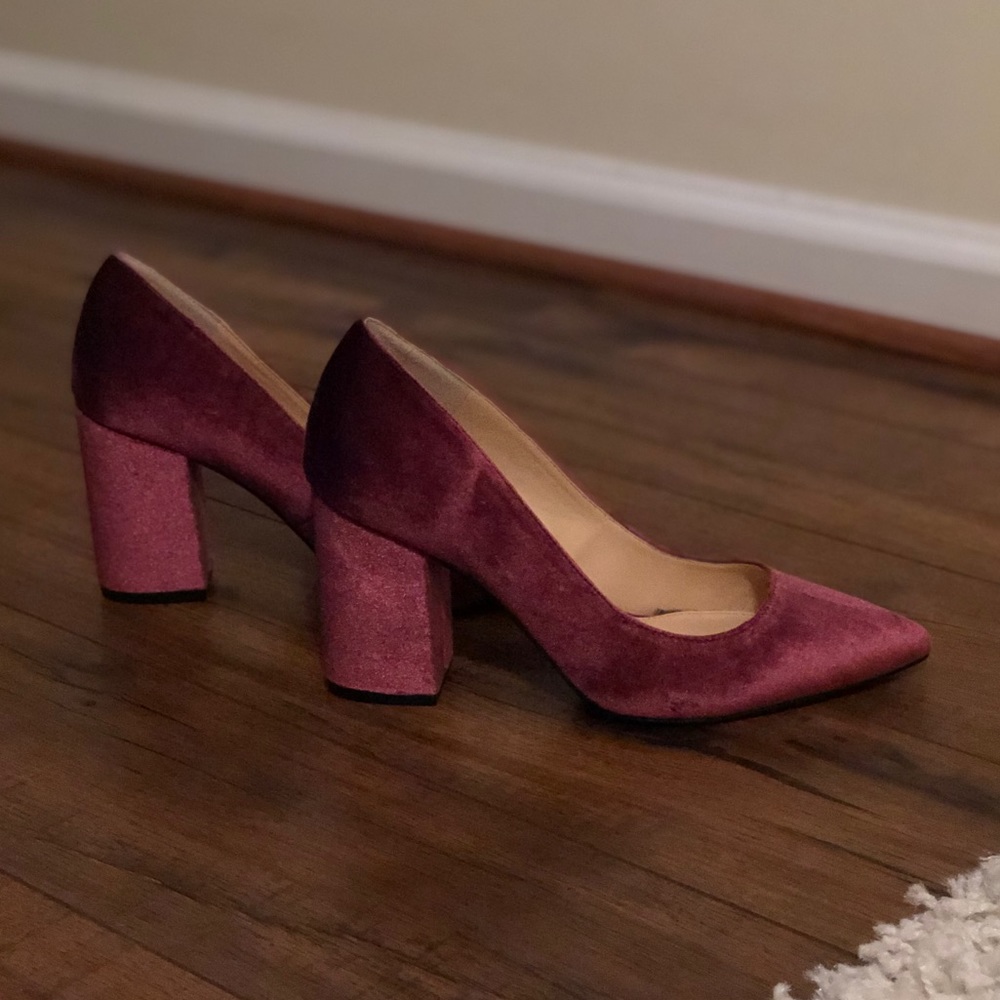 Jessica Simpson Faux Suede Chunky Heels
